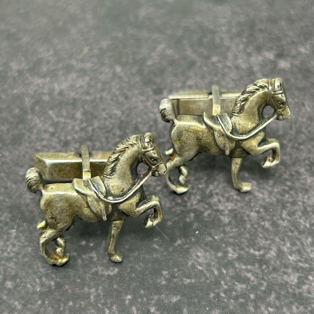Sterling silver 925 horse cuff links